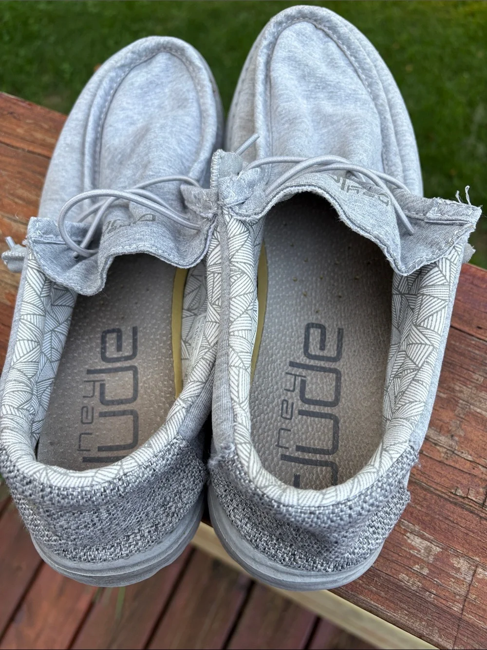 Hey Dude Light Gray Slip-On Loafers
